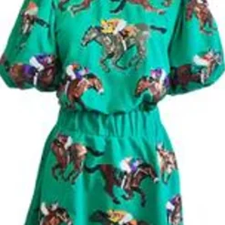 Store Green Horse & Jockey Dress Mini