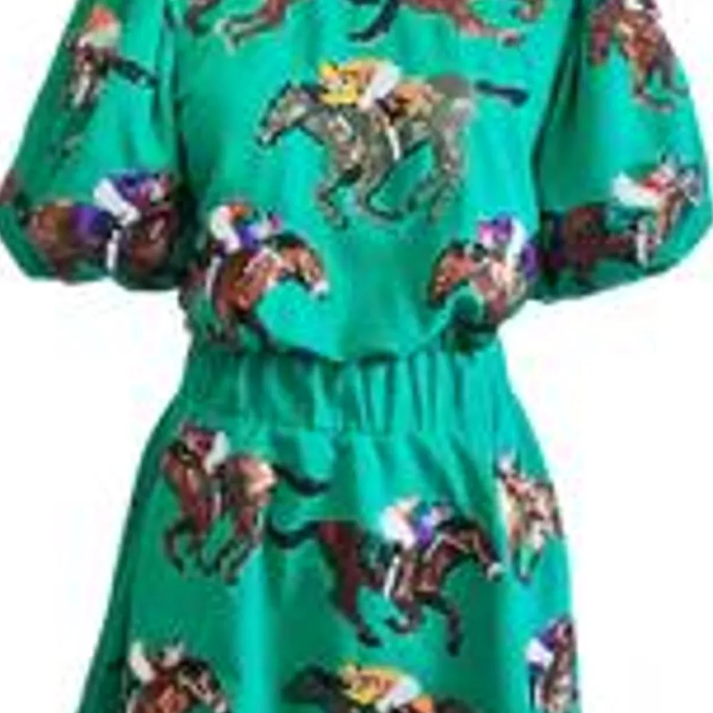 Store Green Horse & Jockey Dress Mini