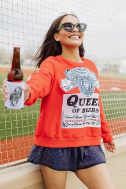 Shop Queen Of Beers Sweatshirt Sweatshirts