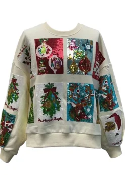 Outlet White Christmas Card Sweatshirt Sweatshirts