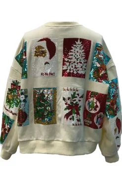 Outlet White Christmas Card Sweatshirt Sweatshirts