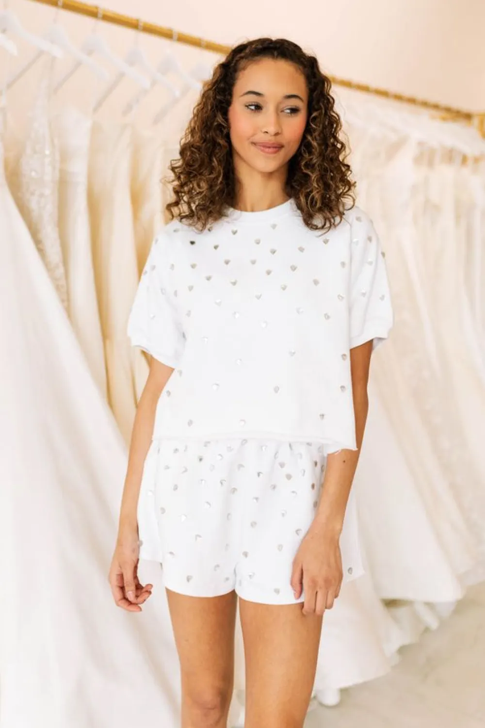 Store White Diamond Short Shorts