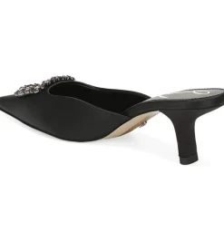 Online Brit Jewel Black Satin Heel