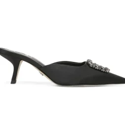 Online Brit Jewel Black Satin Heel
