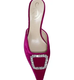 Best Sale Brit Jewel Raspberry Velvet Heel