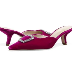 Best Sale Brit Jewel Raspberry Velvet Heel