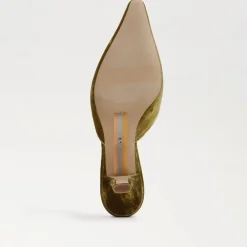 Outlet Brit Kitten Heel Mule Chartreuse Heel