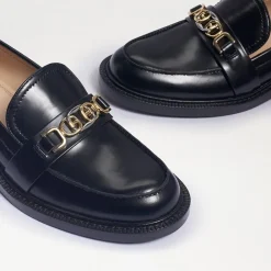 Best Sale Christy Black Shiny Loafer Loafers/Oxfords