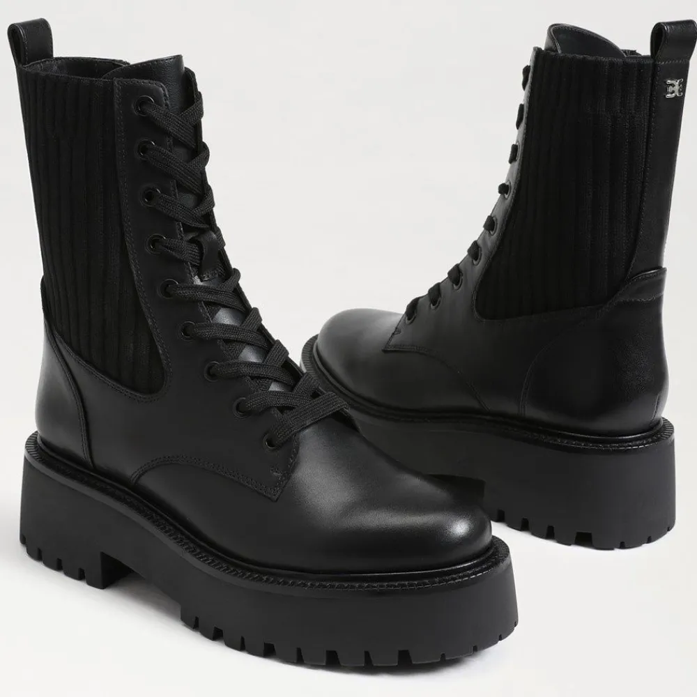 Cheap Evina Platform Combat Boot Boot