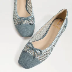 Store May Denim Ballet Flat Flat