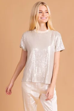 Best Sale S'Edge Apparel Ava Top Marshmallow Blouses