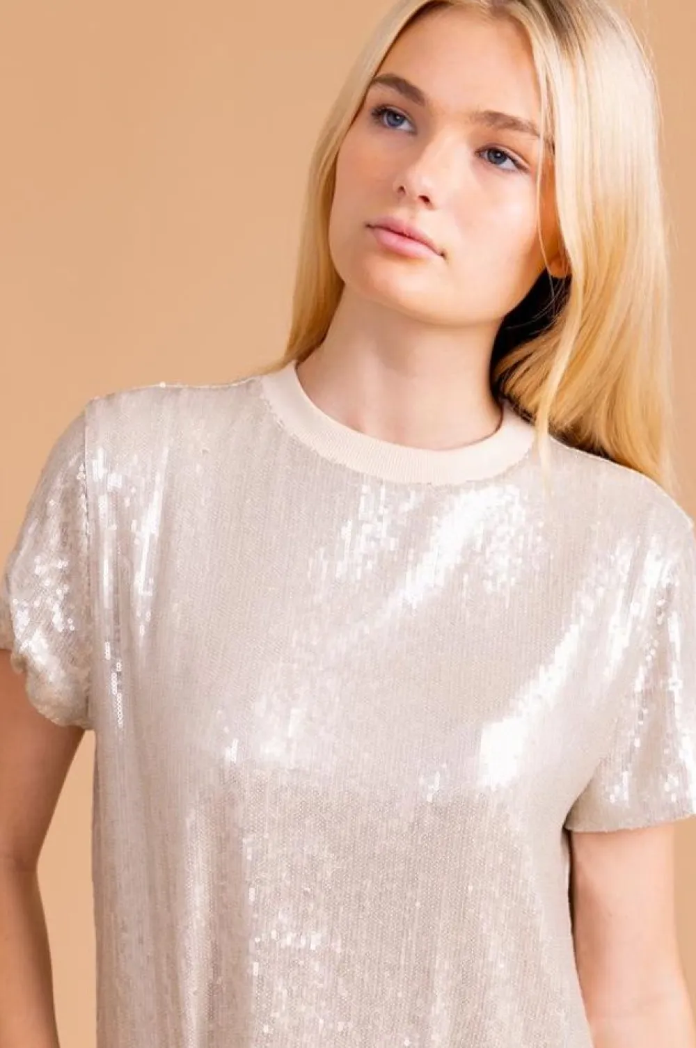 Best Sale S'Edge Apparel Ava Top Marshmallow Blouses