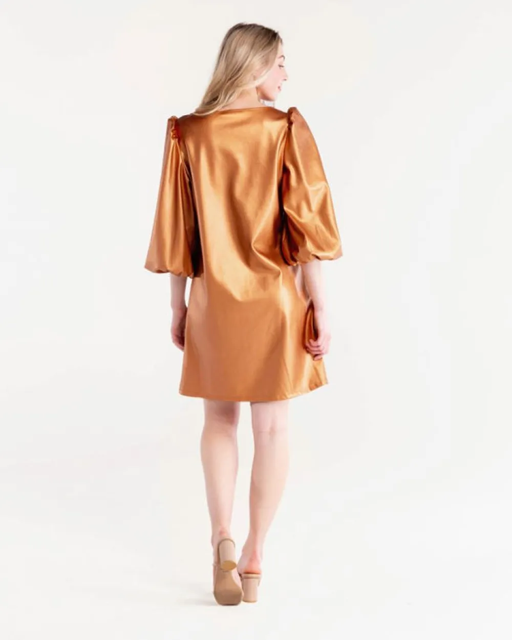 Discount S'Edge Apparel Colette Dress Copper Blouses