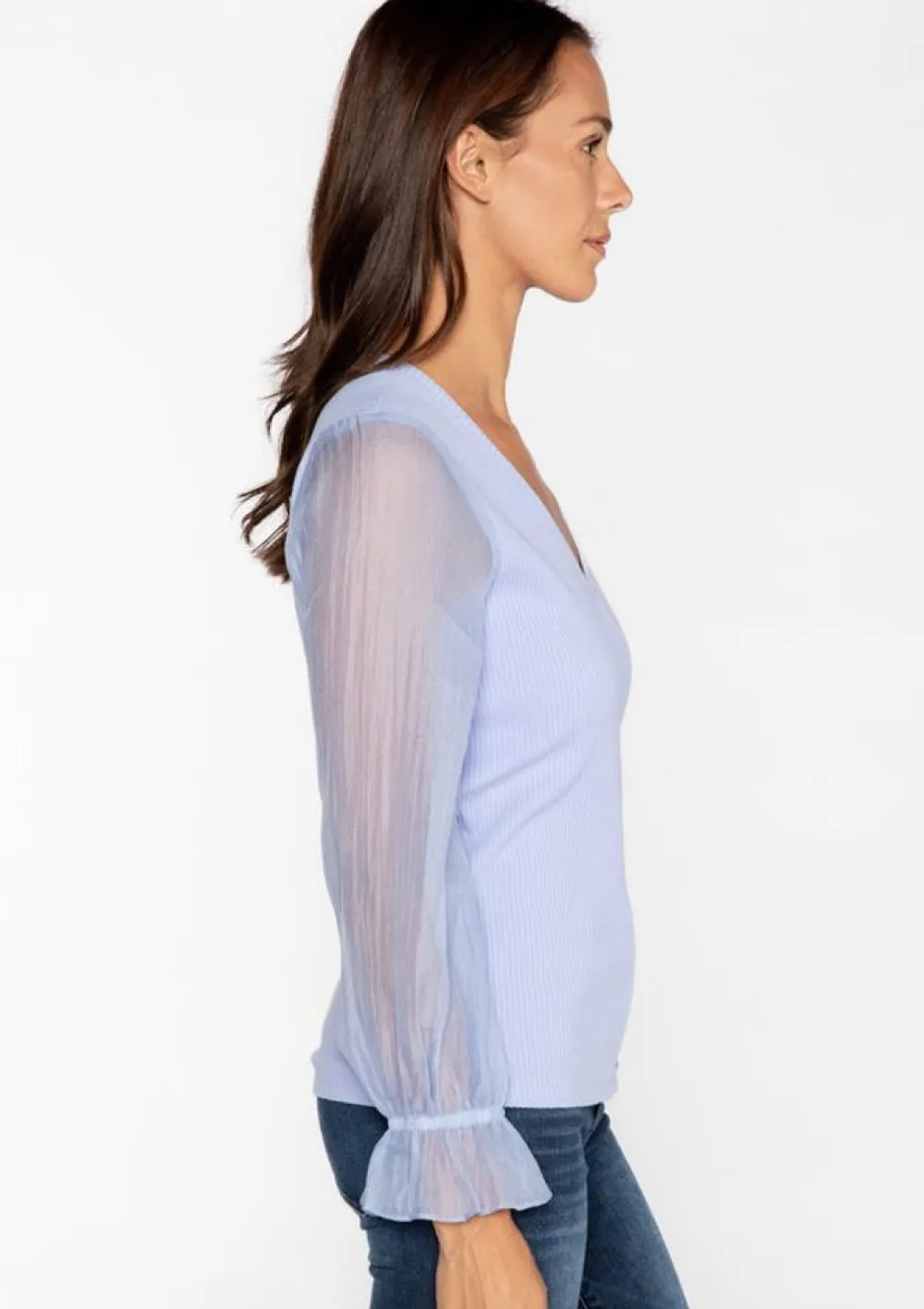 Best Sale S'Edge Apparel Murphy Top Party Peri Blouses