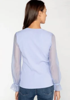 Best Sale S'Edge Apparel Murphy Top Party Peri Blouses