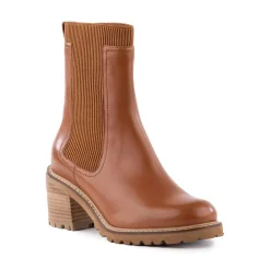 Cheap Far-Fetched Cognac Knit Boot Boot
