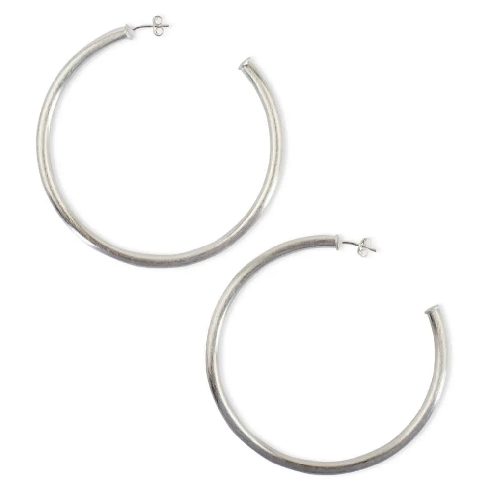 Store Everybody'S Favorite Hoops Silver Jewelry