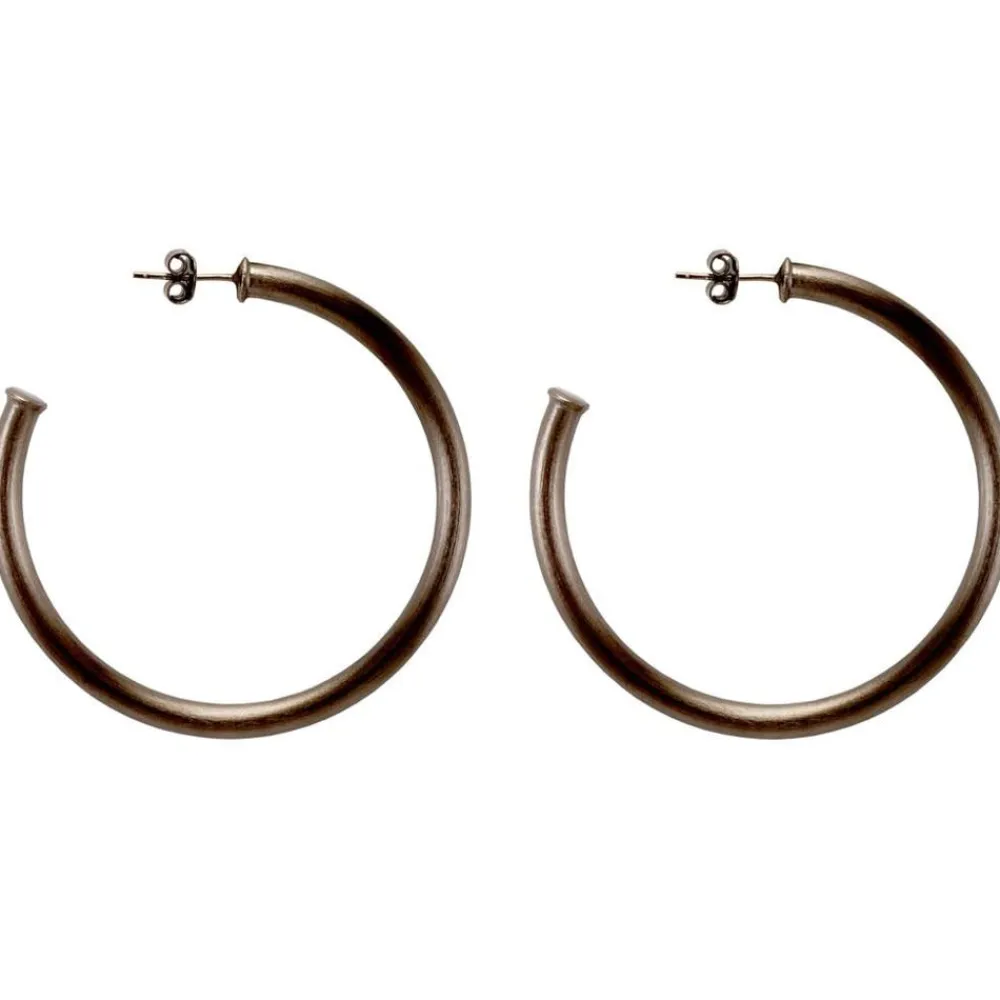 Flash Sale Smaller Everybody'S Favorite Hoops Gun Metal Jewelry