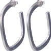 Clearance Square Elisa Hoops Silver Jewelry
