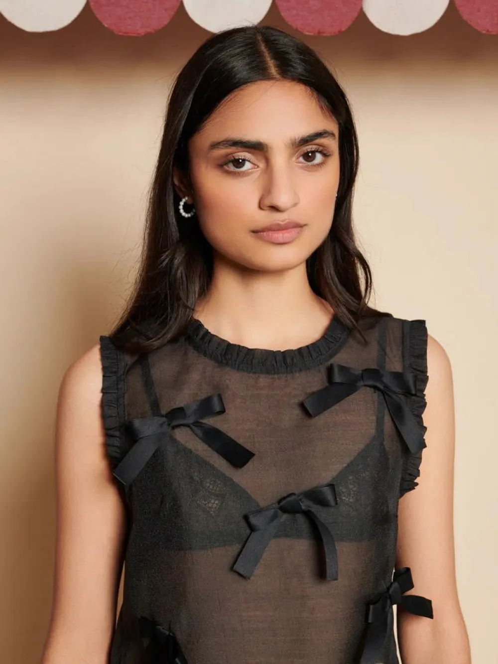 Flash Sale Butter Bow Ruffle Top Blouses