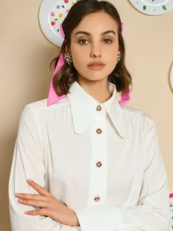 Store Flower Fields Blouse - Pearled Ivory Blouses