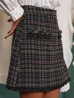 Hot Lucinda Tweed Mini Skirt Skirts