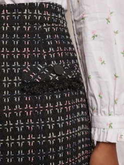 Hot Lucinda Tweed Mini Skirt Skirts