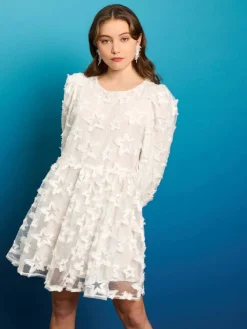 Sale Periwinkle Organza Mini Dress Mini