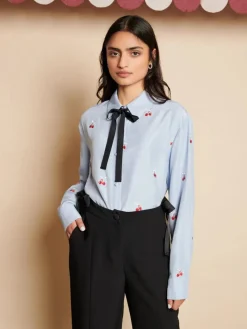 New Punnet Embroidered Shirt Blouses