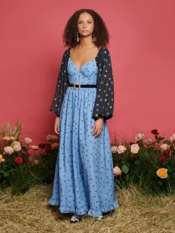 Online Saddle Floral Maxi Dress Maxi