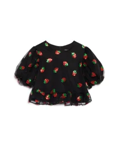 Sale Strawberry Sequin Top Blouses