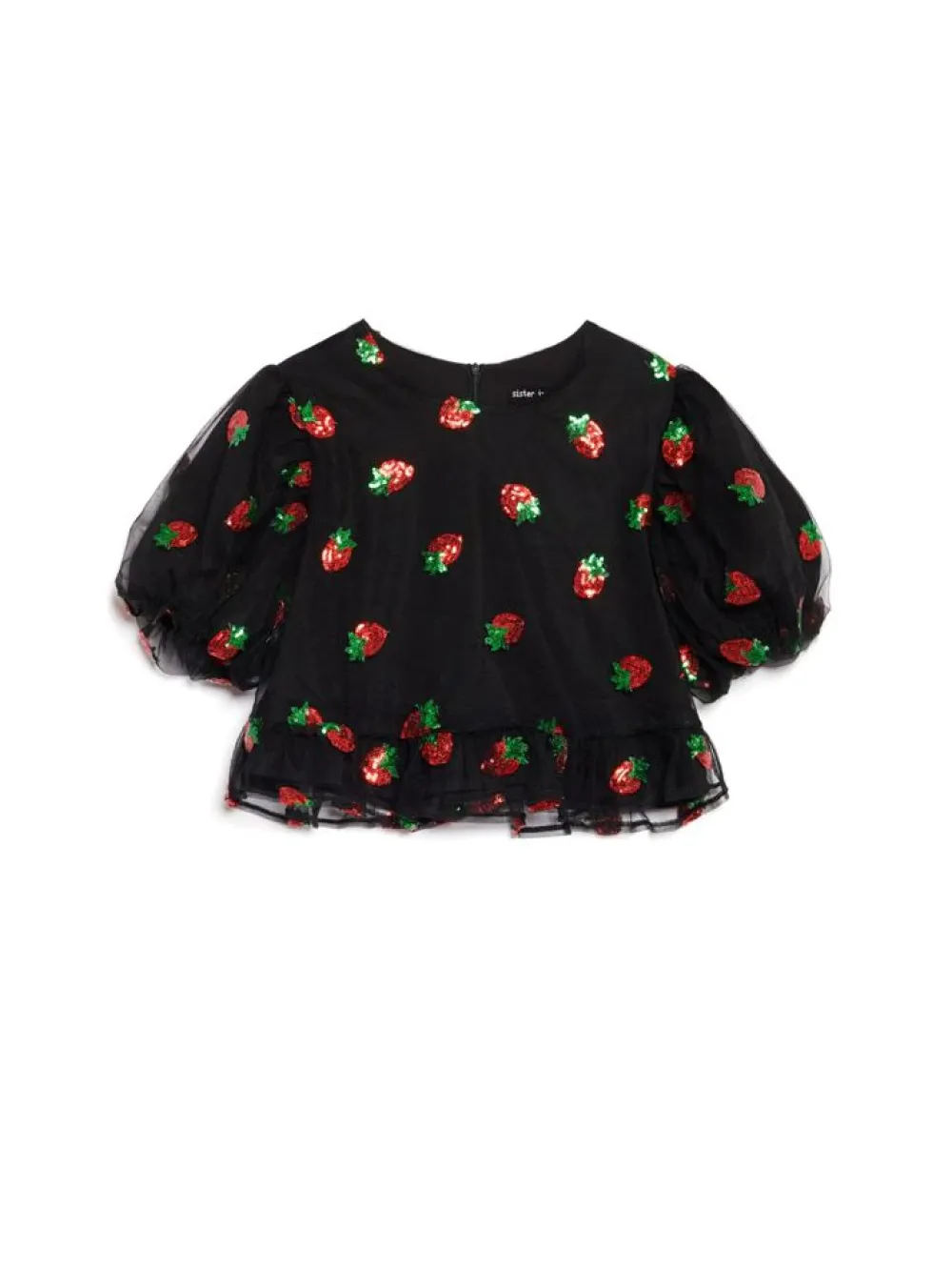 Sale Strawberry Sequin Top Blouses