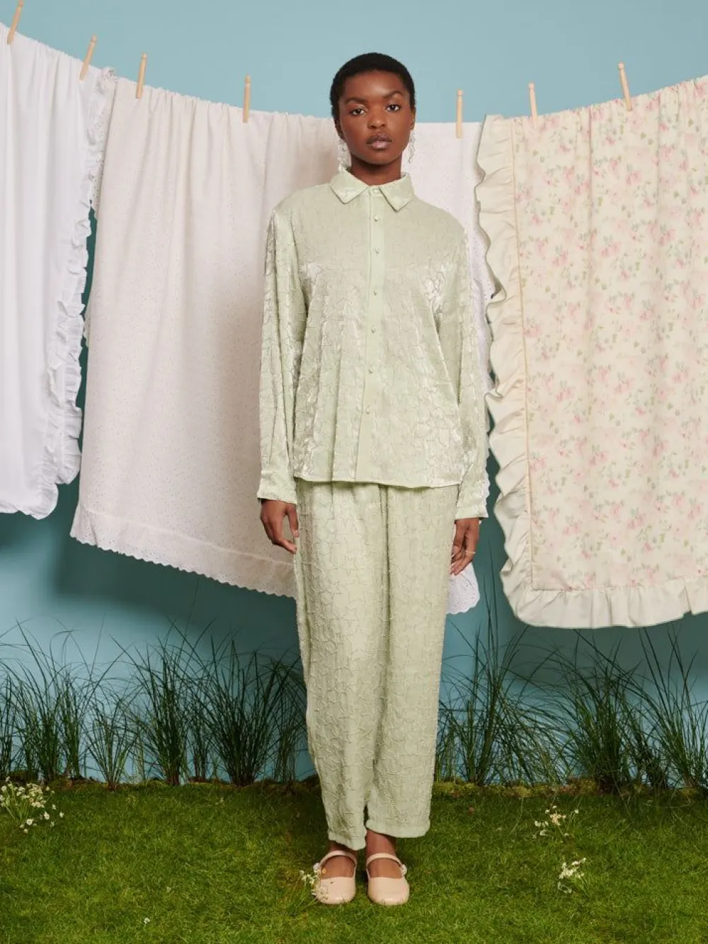 Fashion Sugar Star Bead Trousers Pants