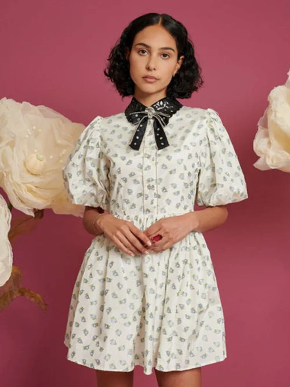 Flash Sale Wonder Flower Mini Dress Mini