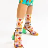 Flash Sale Gingham Fruits Ankle Sock Socks And Tights