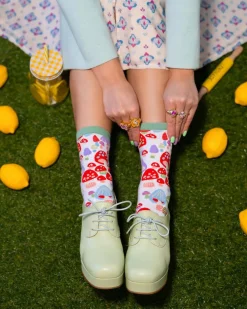 Best Sale Mushroom Forest Crew Sock Socks And Tights
