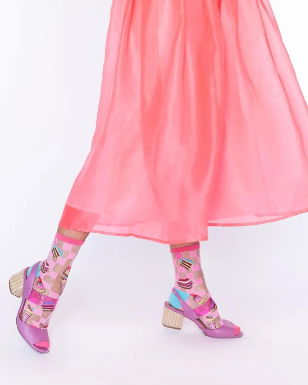 Best Retro Sweets Sheer Crew Sock Socks And Tights