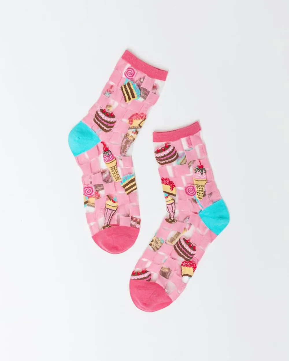 Best Retro Sweets Sheer Crew Sock Socks And Tights