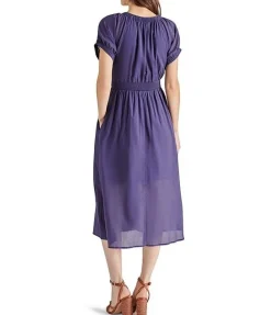 Online Tahlia Dress Vintage Blue Midi