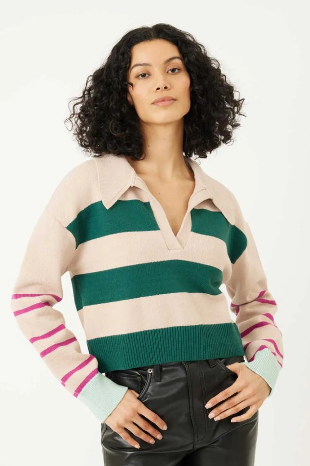 Shop Parker Polo Oatmeal Sweaters
