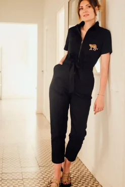 Outlet Billy Boilersuit Leopard Pocket Jumpsuit