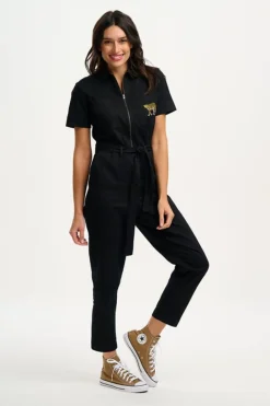 Outlet Billy Boilersuit Leopard Pocket Jumpsuit