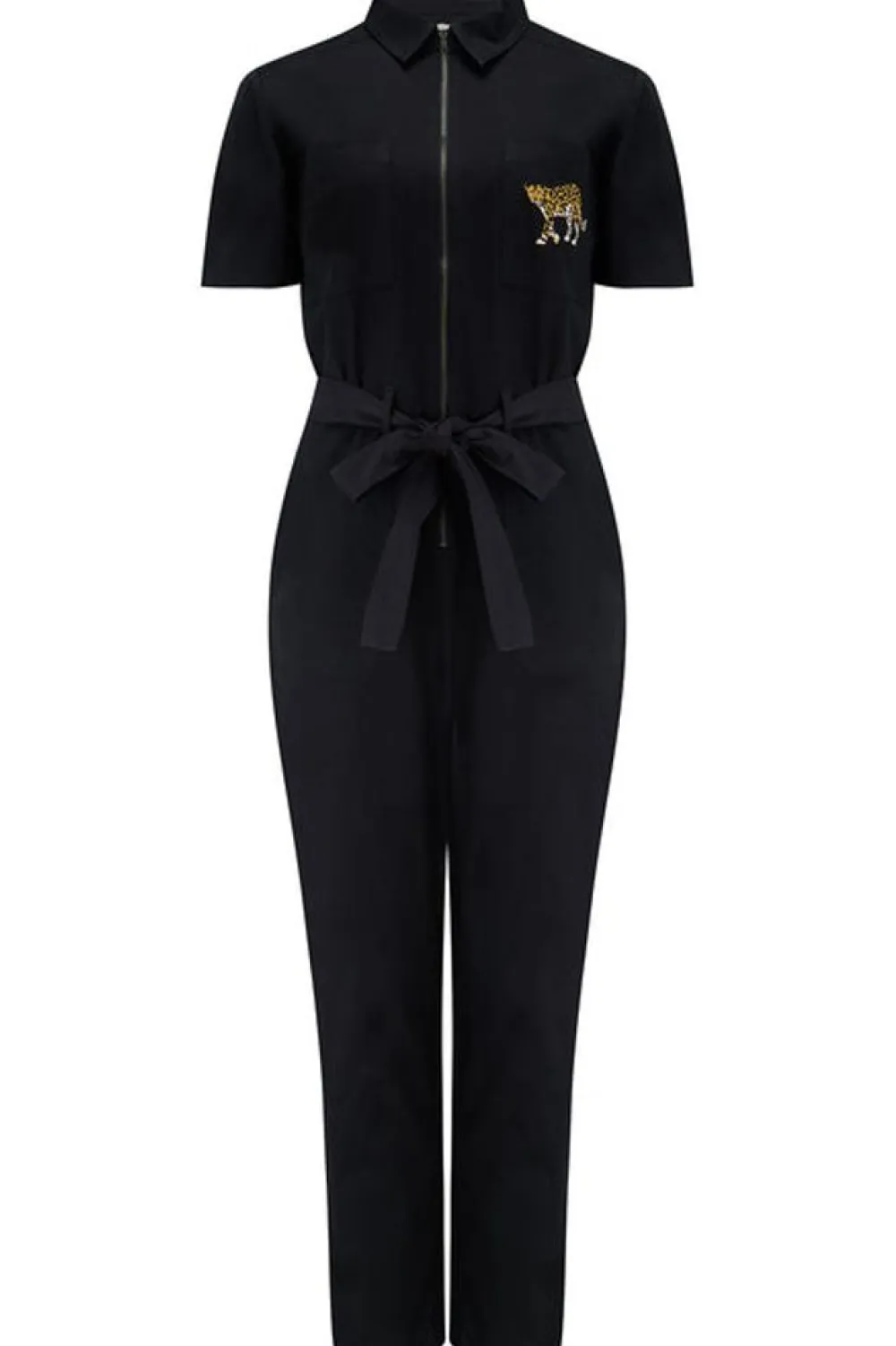 Outlet Billy Boilersuit Leopard Pocket Jumpsuit