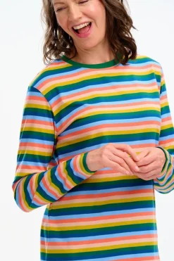 Discount Brunswick Jersey Top - Multi, Retro Stripes T-Shirts