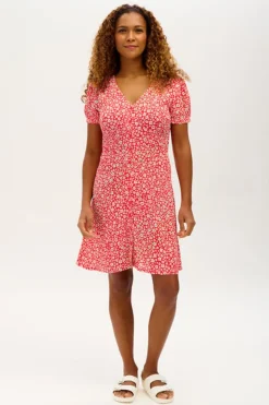 Flash Sale Gail Dress Rainbow Daisies Mini