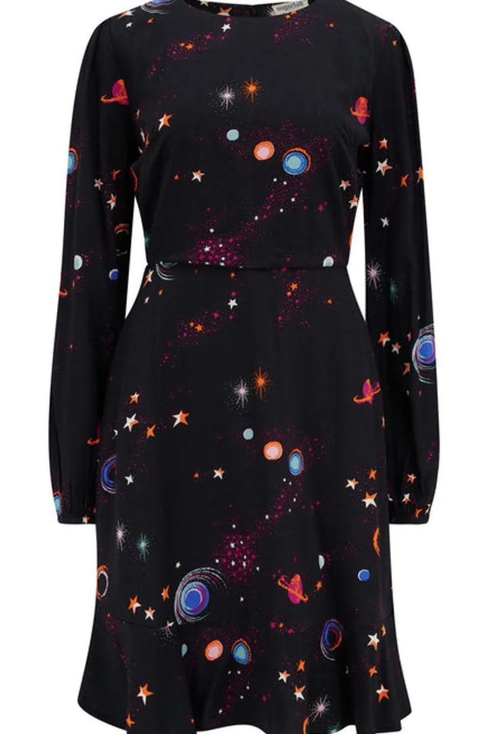 Hot Juliette Dress - Black, Colourful Universe Mini