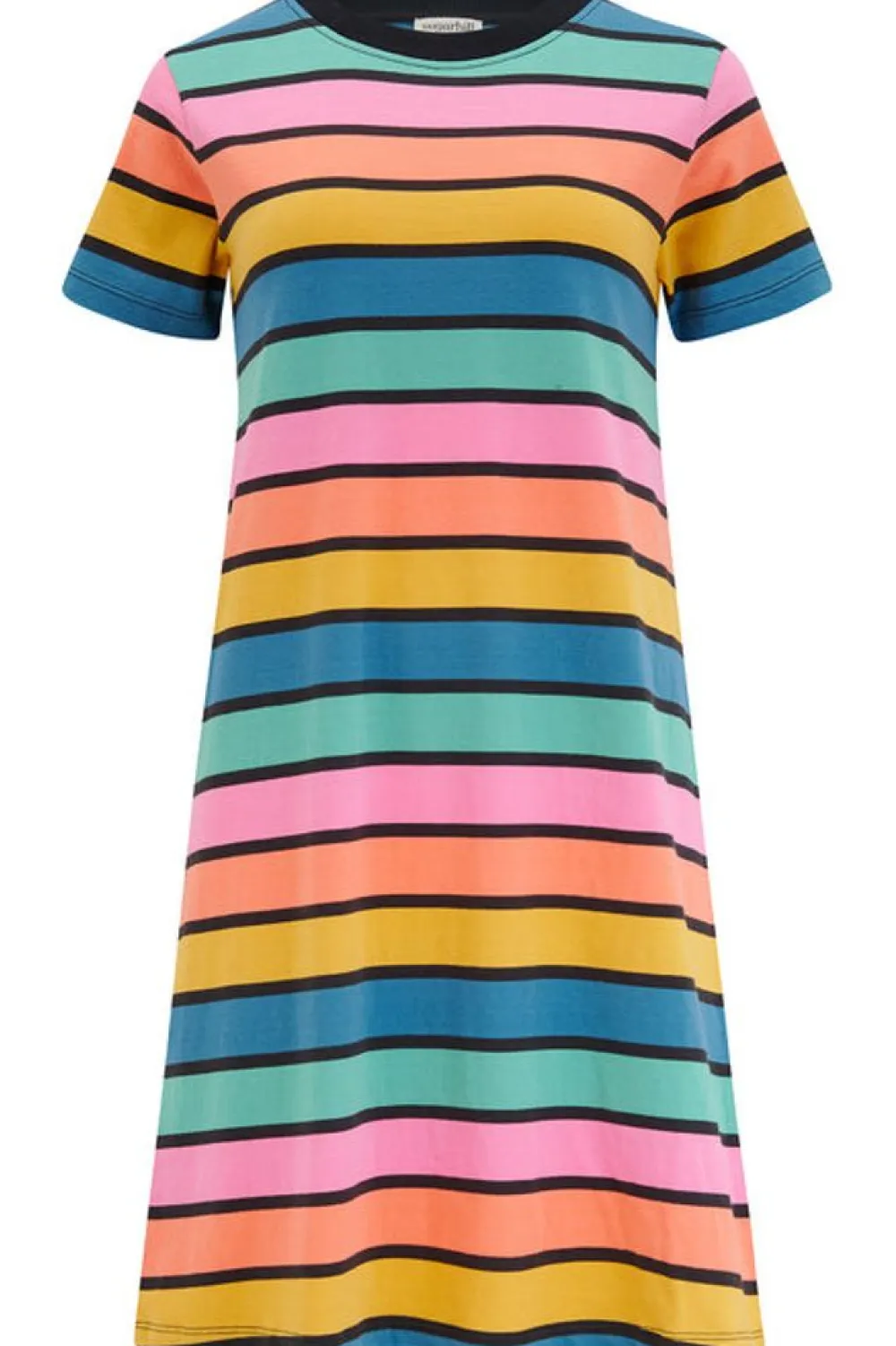 Discount Sia T-Shirt Dress - Multi, Beach Hut Stripes Mini