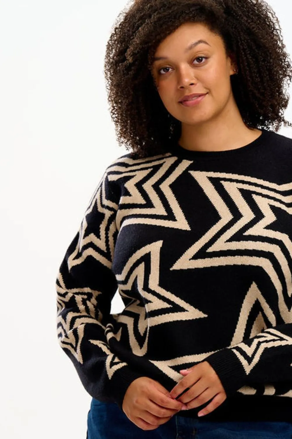 Store Thalia Jumper - Black, Star Explosion Sweaters