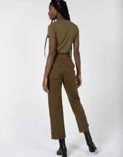 Best Mia Belted Utility Pant Earth Pants